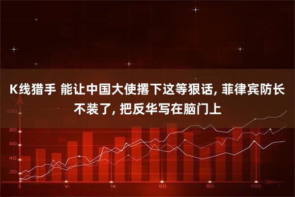 K线猎手 能让中国大使撂下这等狠话, 菲律宾防长不装了, 把反华写在脑门上